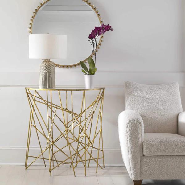 PHILOSOPHER GOLD CONSOLE TABLE