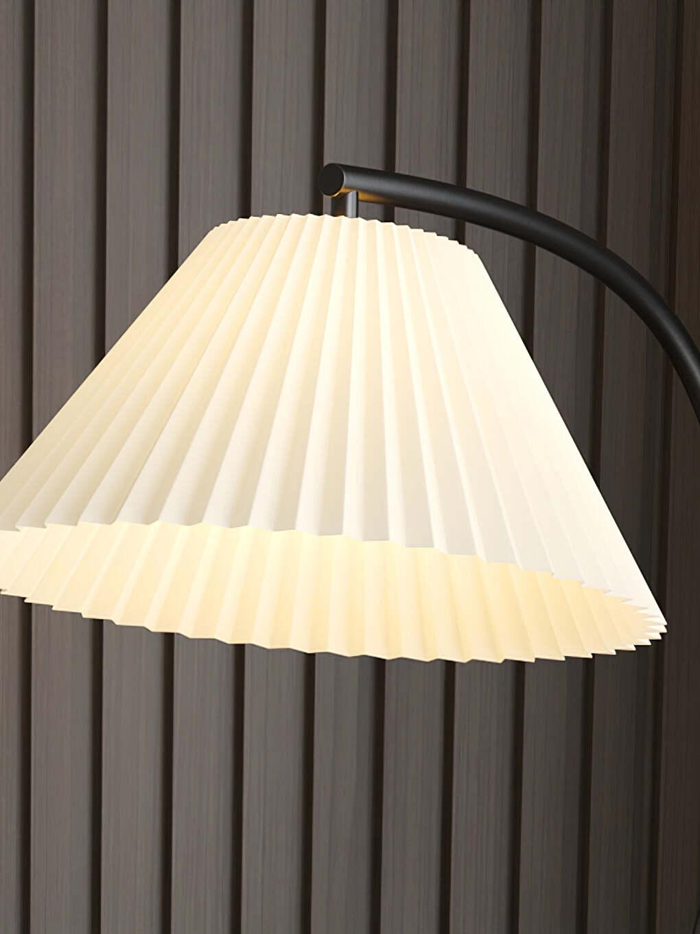 Floor Light With Pleated Drawer