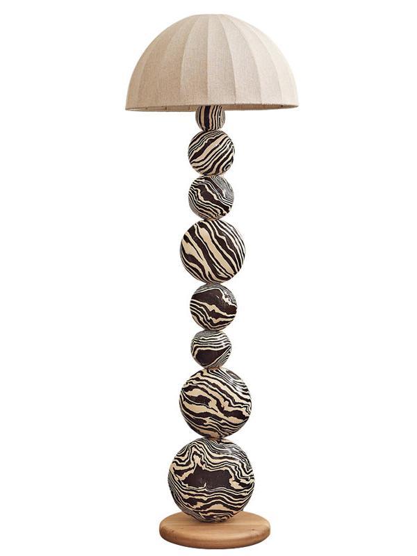 Zebra Floor Lamp