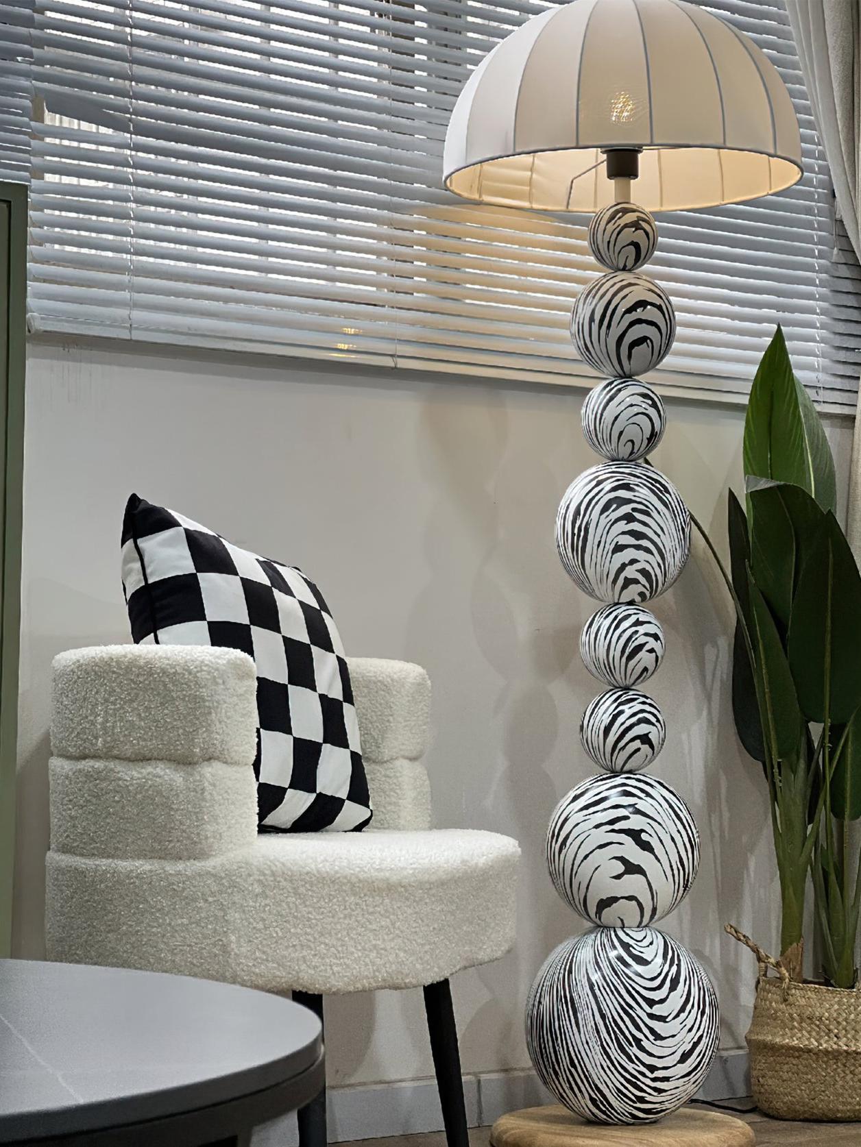 Zebra Floor Lamp