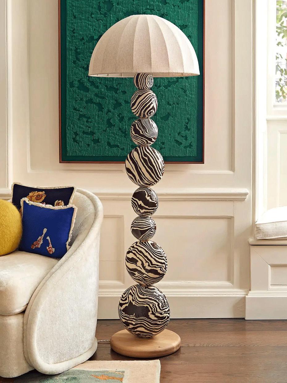 Zebra Floor Lamp