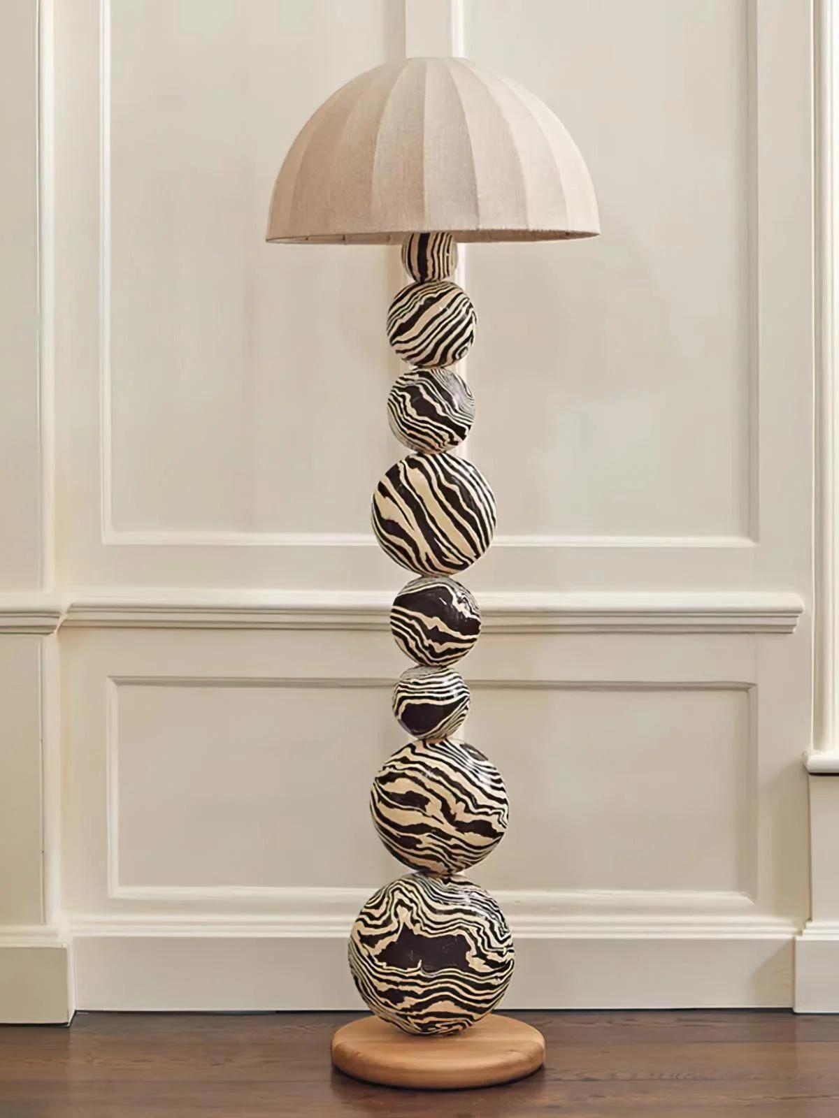 Zebra Floor Lamp