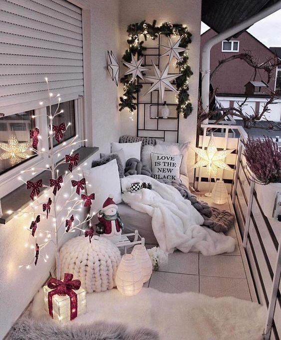 A Festive Balcony Retreat: Transform Your Outdoor Space For Christmas