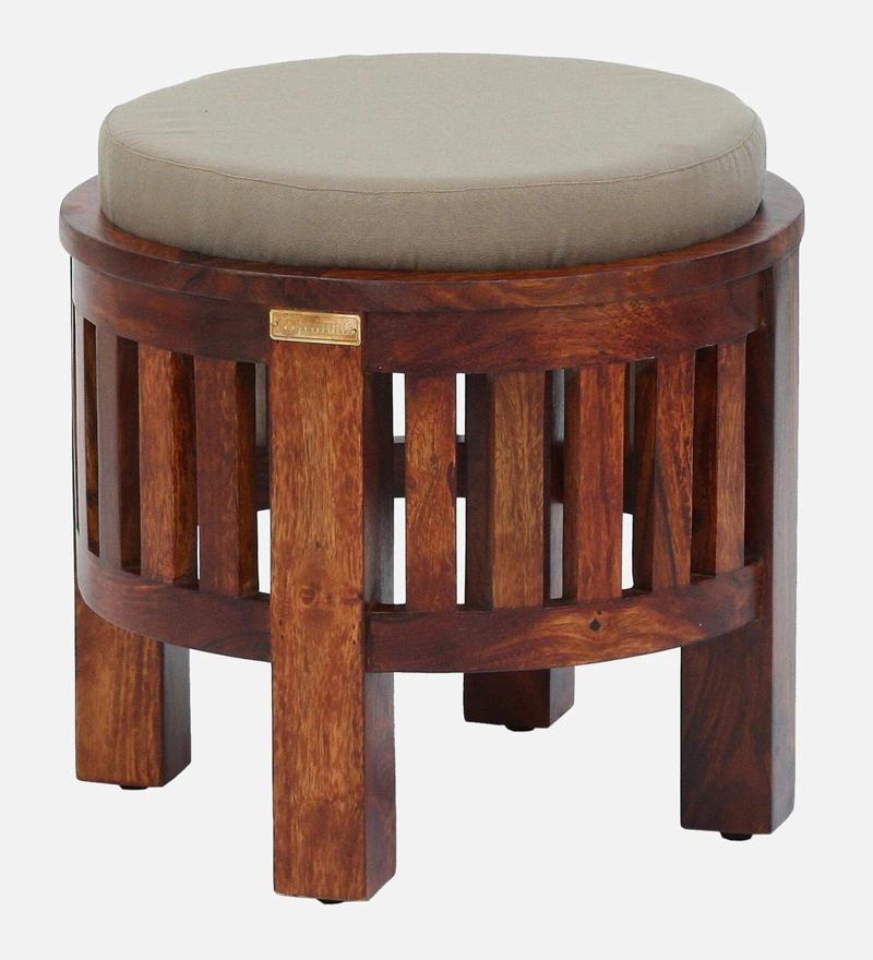 Harmony Oak Cushioned Seating Stool