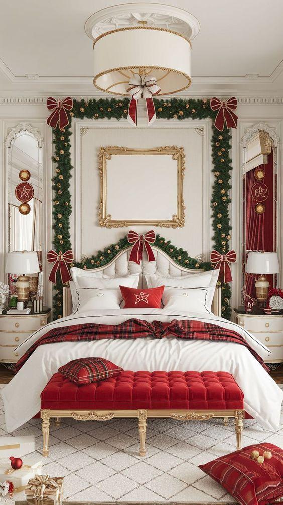 Slumber In A Winter Wonderland: Enchanting Christmas Decor For Your Bedroom