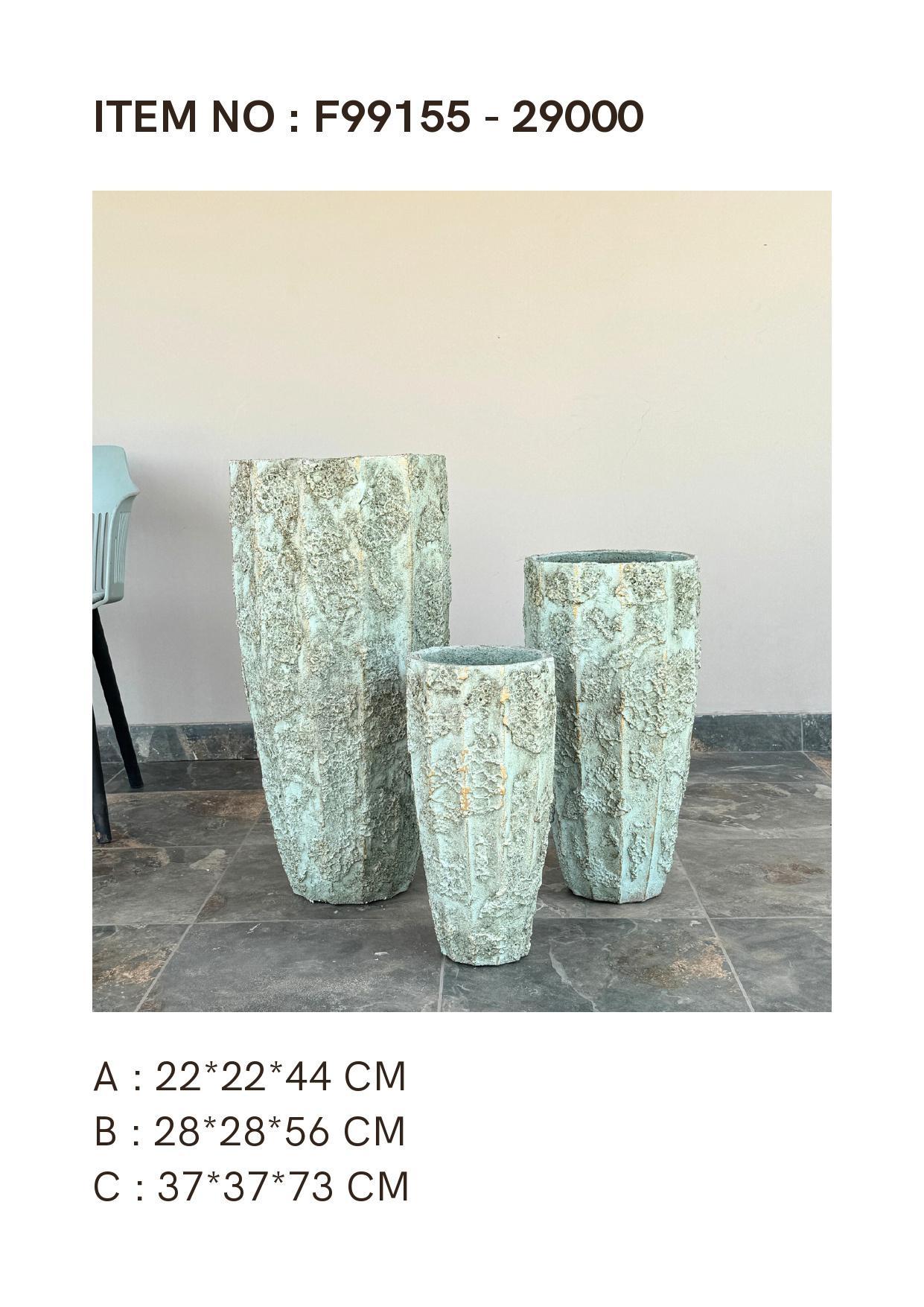 Fiber Cement Clay Planters Item 602