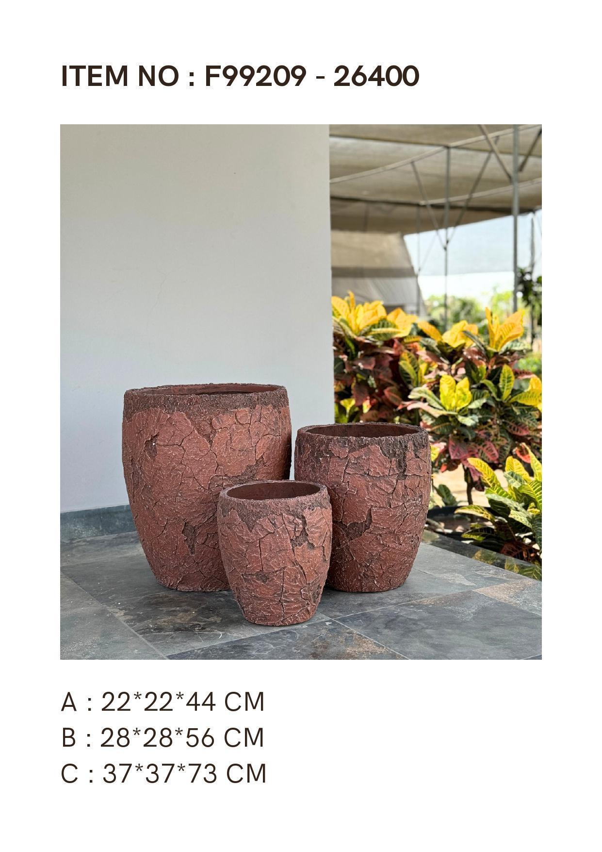 FIBER CEMENT CLAY PLANTERS ITEM 603