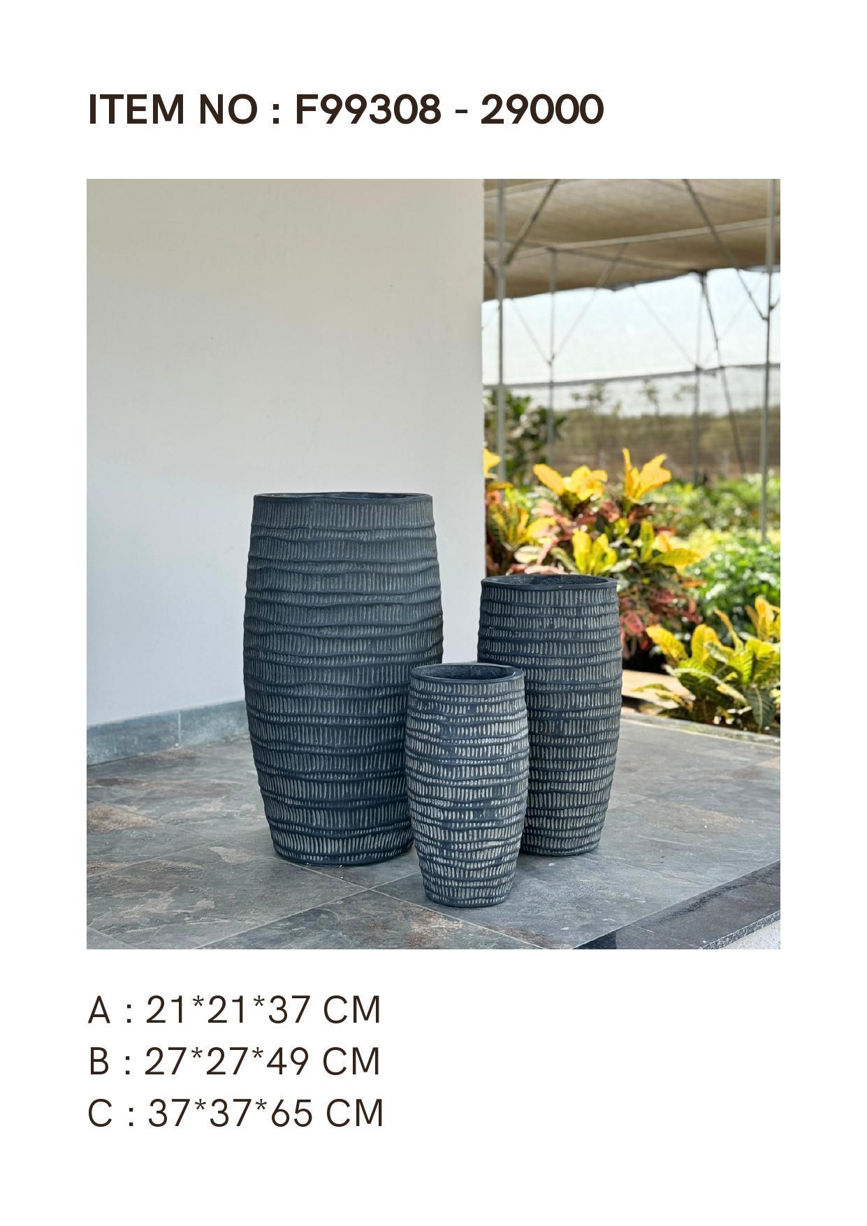 FIBER CEMENT CLAY PLANTERS ITEM 605