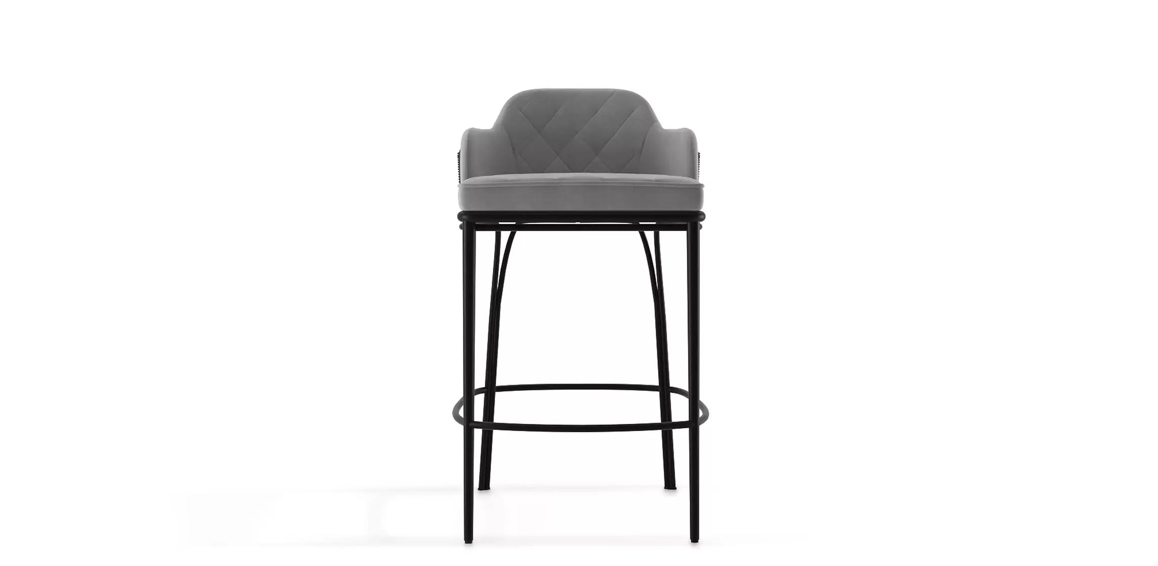 Charla Grey Bar Chair
