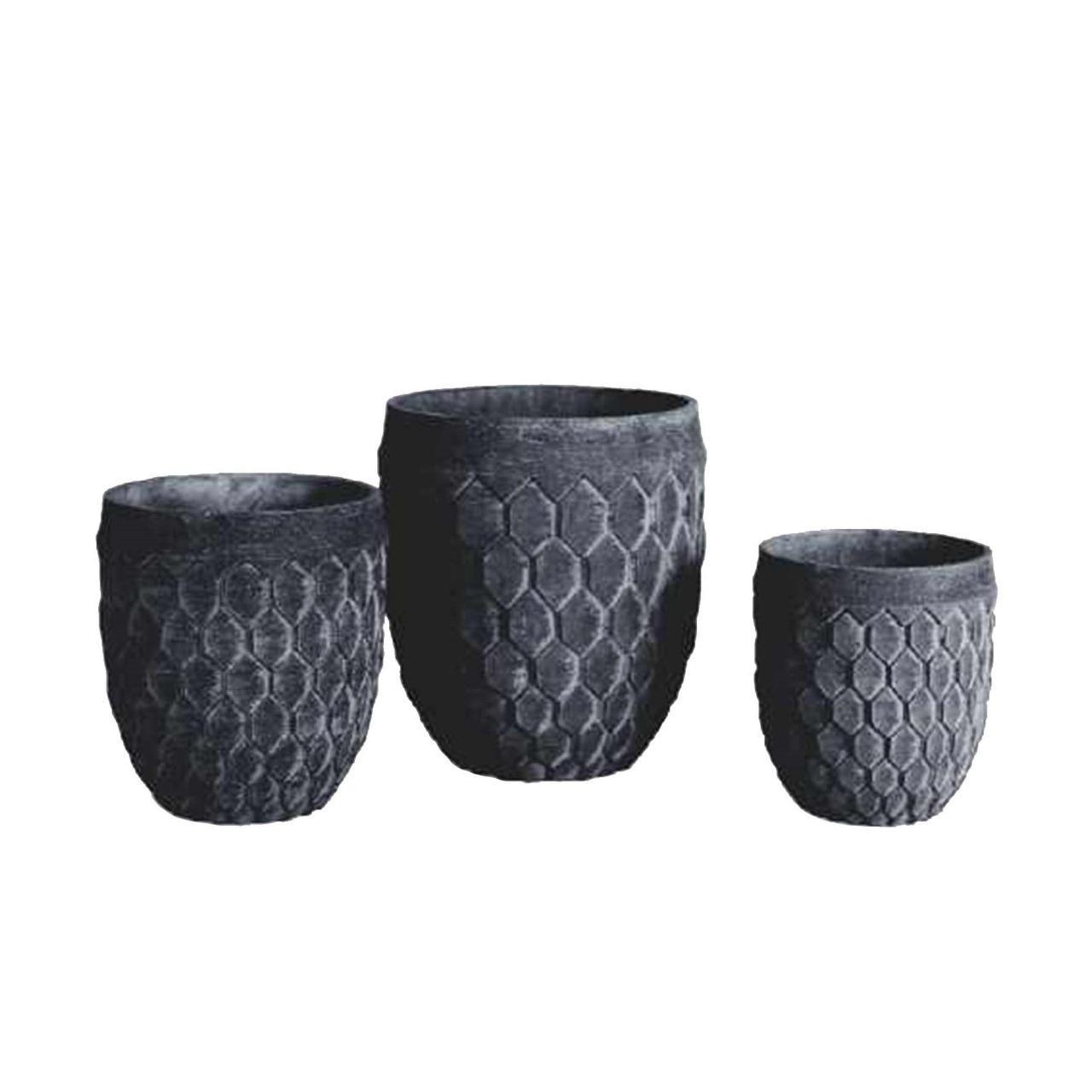 FIBER CEMENT CLAY PLANTERS ITEM 6012