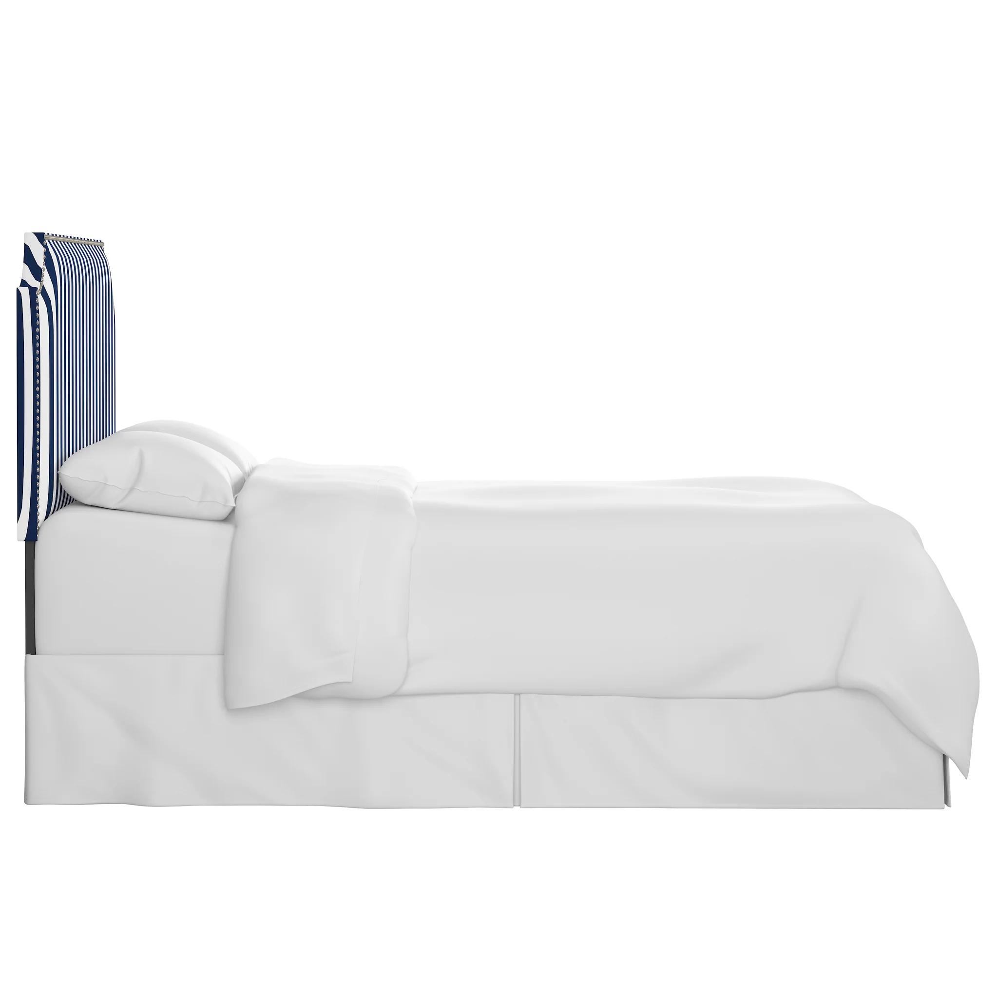 Cabana Upholstered Headboard - Navy And White