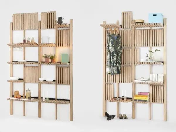 Gate – Open Modular Wooden Bookcase