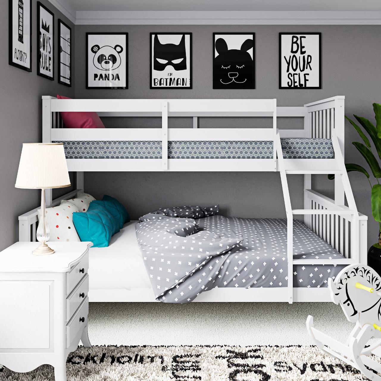 Nero Natural Pine Triple Bunk Bed