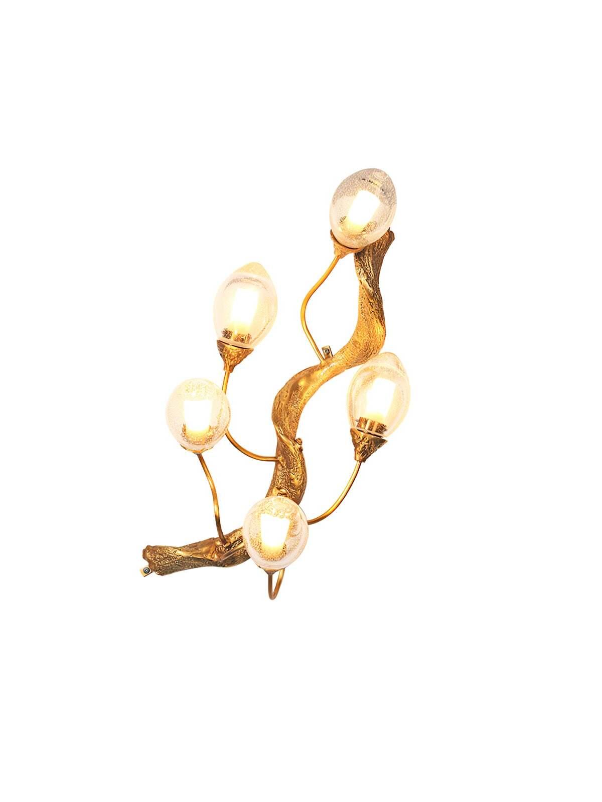 Lotus Brass Wall Lamp