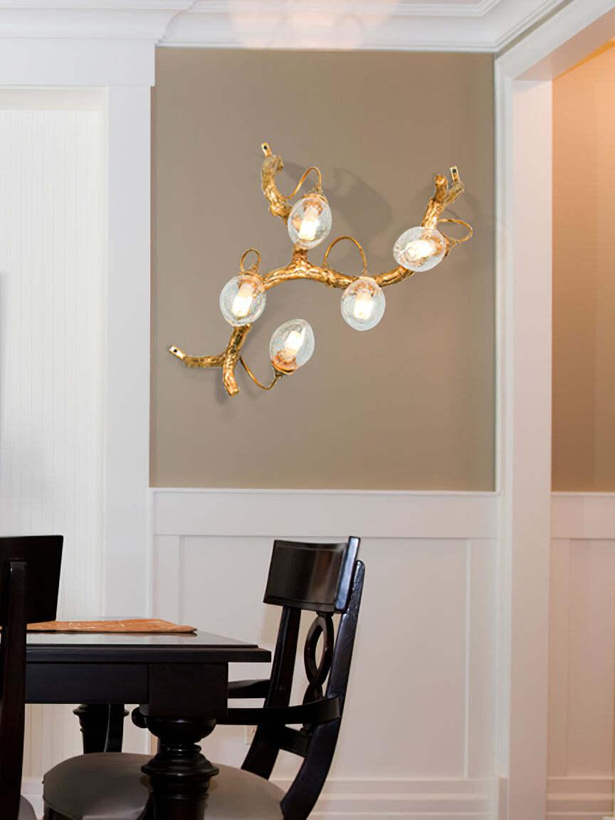 Lotus Brass Wall Lamp