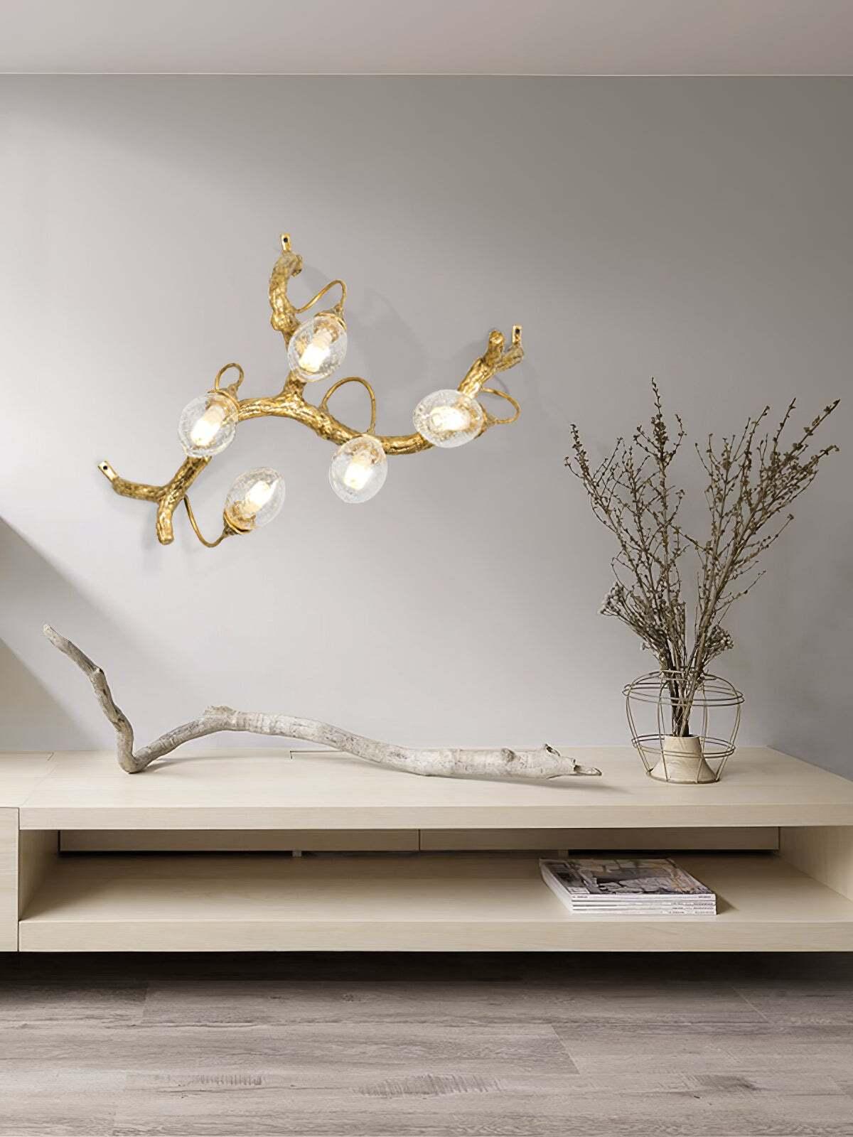 Lotus Brass Wall Lamp