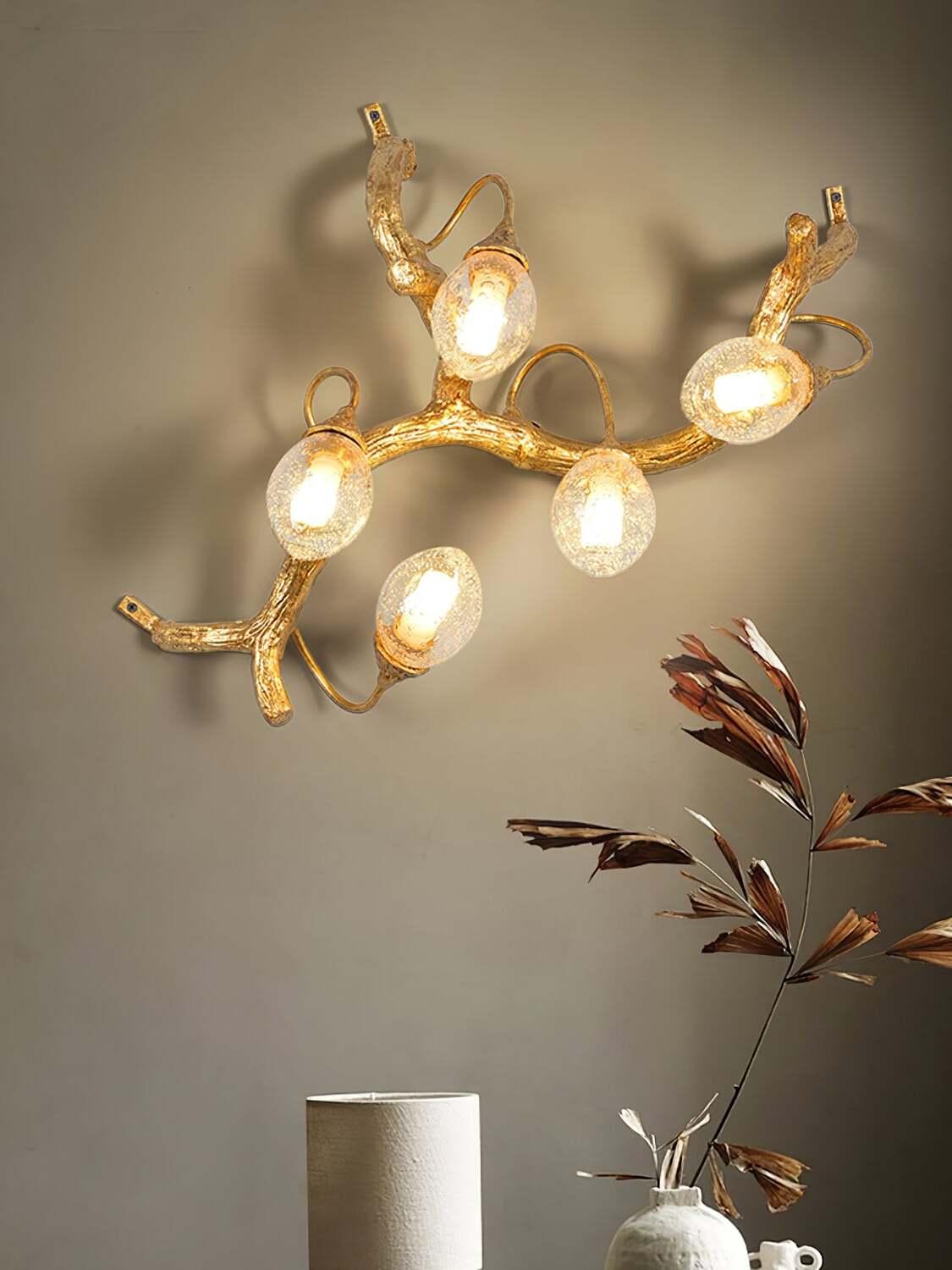 Lotus Brass Wall Lamp