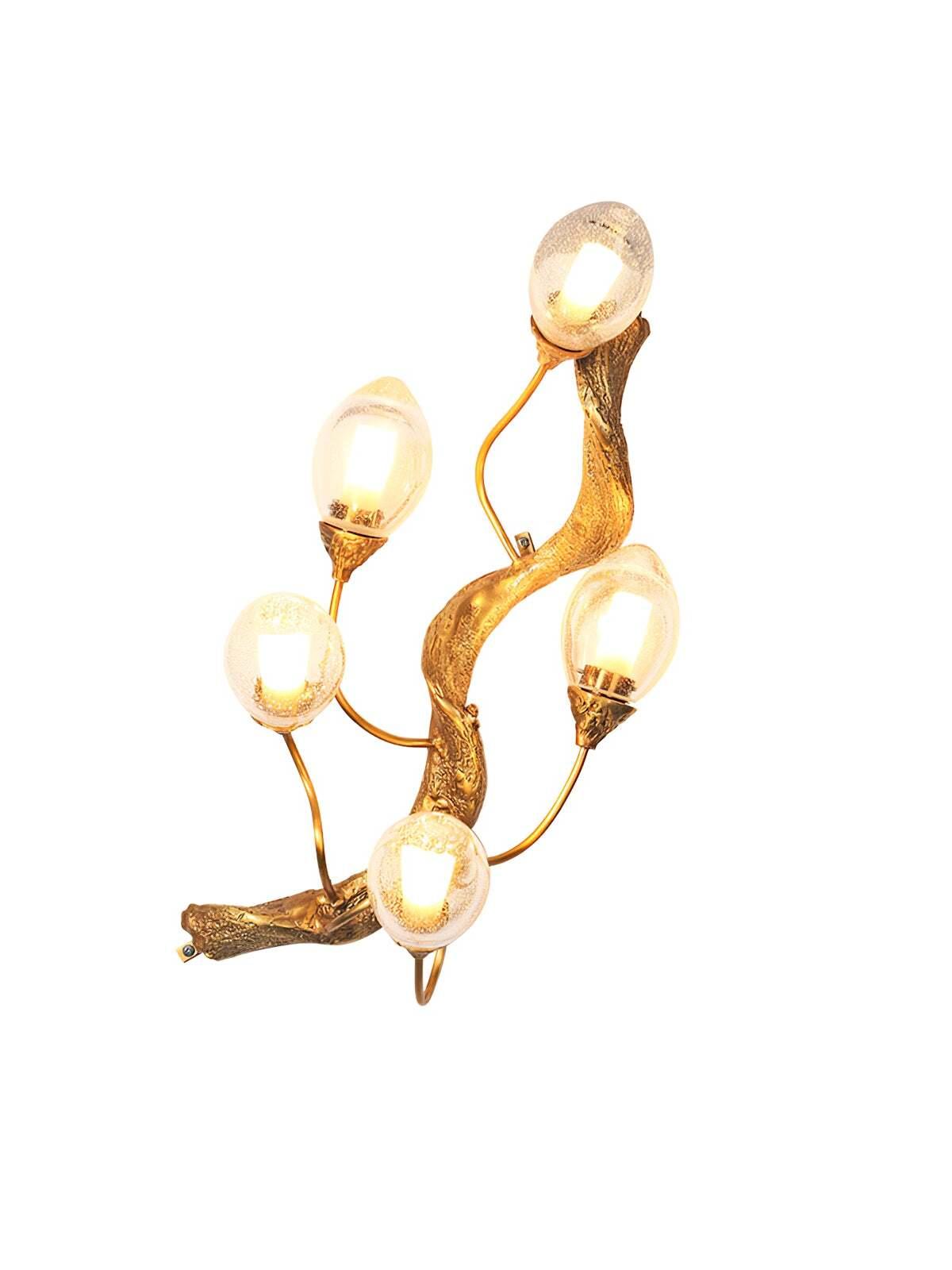 Lotus Brass Wall Lamp