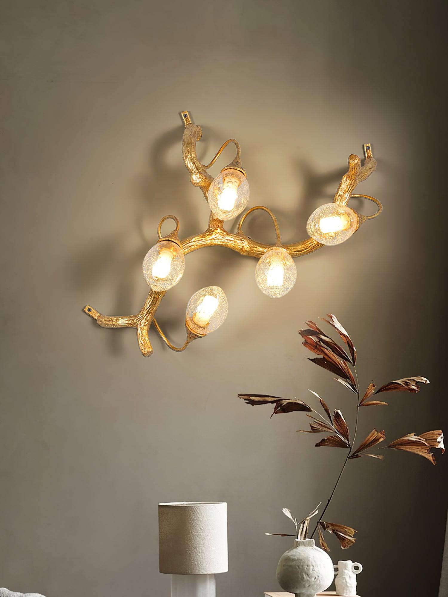 Lotus Brass Wall Lamp