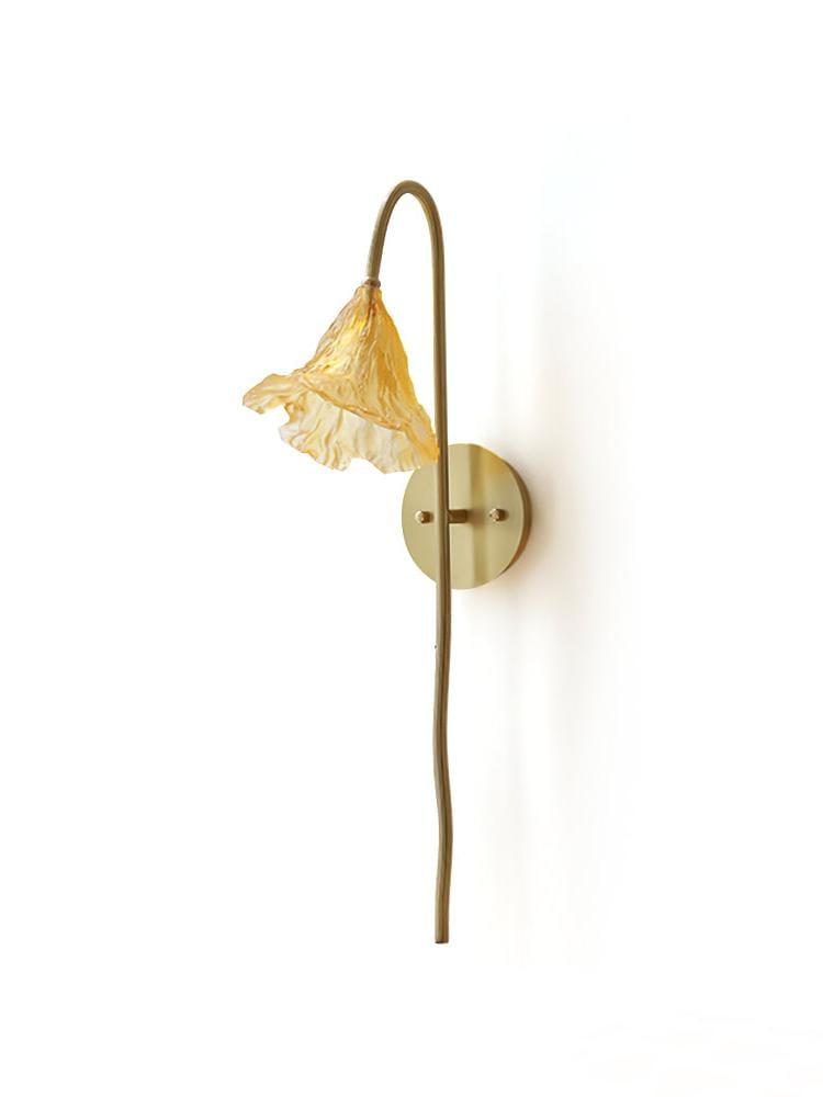 Lotus Amber Wall Lamp