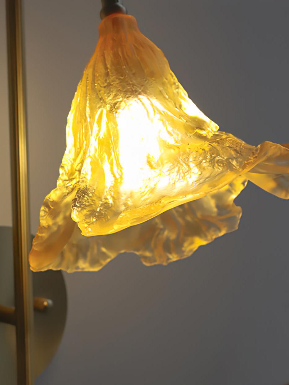 Lotus Amber Wall Lamp